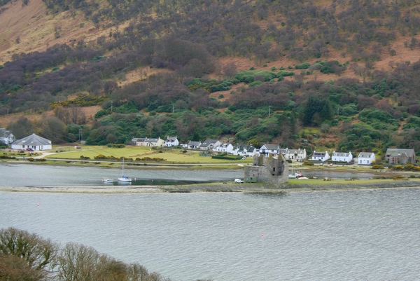 Lochranza village and castle, Isle of Arran, Scotland
